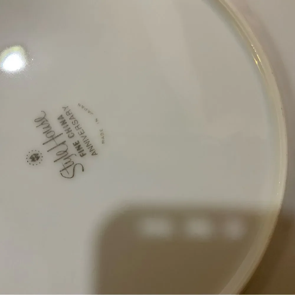 TWO Style House  anniversary dinner plates 101/2” Fine china G26